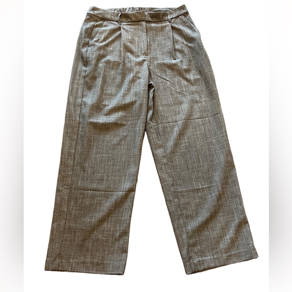Old Navy Taylor Wide Leg Gray Women's Trousers Full-Length Large